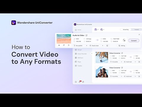How to Convert Video to Any Format on Window | Wondershare UniConverter