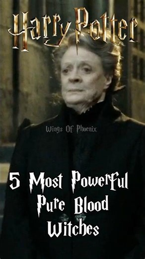 Most Powerful Pure blood Witches in Harry Potter Films 😲 #harrypotter #hogwarts #potterhead #shorts