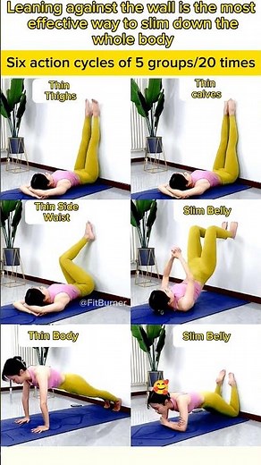 Full Body Weight Loss Wall Pilates Workouts #pilates #weightloss #shorts