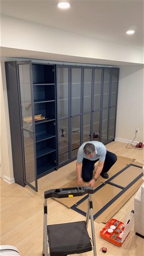 IKEA Billy, black cabinet #assembly #cabinet