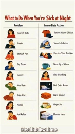 What to do when you are sick at night.Night Care Until morning#healthytips