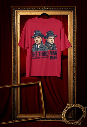 The Third Man Shirt, Film Noir Classic Movie Tee, Joseph Cotten Orson Welles 1949 Graphic, Vintage Cinema Fan Gift, Retro Mystery Art - Etsy