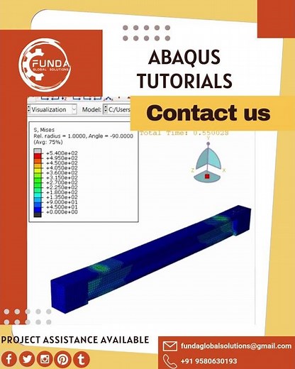 Abaqus Reinforced Concrete Beam FEA | Concrete + Rebar Analysis #abaqus #compositematerials
