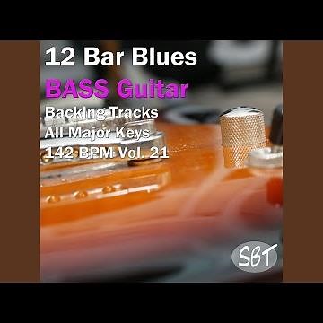 12 Bar Blues Bass Guitar Backing Track in Bb Major 142 BPM