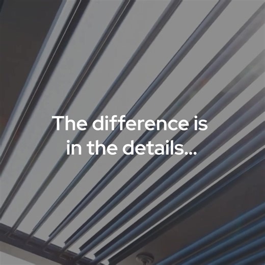 Check out our modern ‘Smart Patio Room’... a high tech yet elegant invention providing the perfect indoor-outdoor living environment for our family! Humans did NOT evolve to be cooped up indoors… so why, in the 21st Century, do we still have homes that wall us in? With the Smart Patio Room, modern, seamless indoor-outdoor living is *finally* here: 1. The backbone of the Smart Patio Room is the StruXure motorized pergola – the most advanced outdoor living system in the world. StruXure’s spaceage,