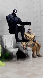 Hulk vs Venom vs Thanos | Toilet Challenge 17 | Marvel Animation #hulk,#venom, #thanos,#animation #short #venom #animation, | AR Gaming