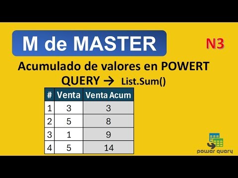 Como crear una columna de valor acumulado en POWER QUERY - (V00010PQ - LIST FIRSTN)