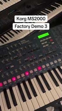 Korg MS2000 Factory Song Demo 3 VINTAGE SYNTH SOUNDS and MUSIC #asmr #rave #techno #EDM