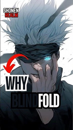 Why does Gojo wear a Blindfold Explained | Jujutsu Kaisen #anime #jujutsukaisen