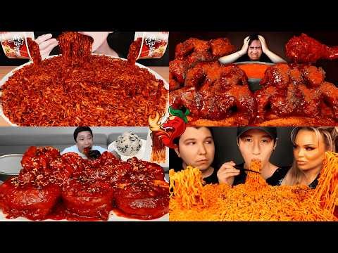 Eating The World’s Spiciest Foods 🥵🔥 | Extreme Mukbang Compilation