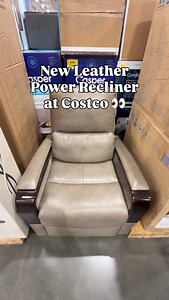 Costco New Deals |Alejandra Martinez on Instagram: "New leather power recliner at Costco with power headrest and soft back cushions if you are on the lookout for a good leather recliner chair this is such a good comfortable option at Costco send this to someone that would love one and follow for more #costco #costconewdeals #costconew"