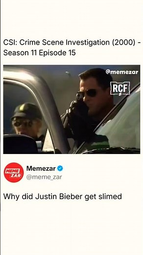 Justin Bieber's Death Scene in CSI (Jason McCann) #slime #csi #crime #justinbieber #funny #memes
