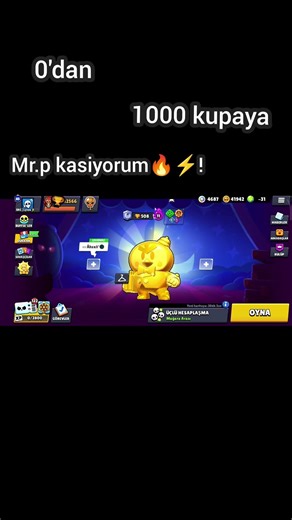 0'dan 1000kupaya mr.p #ytdayibenionecikarnolur#brawlstars#trending#foryou#edit#keşfet#keşfetteyiz