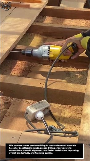 precision drilling process | creating perfect holes for smooth and clean boat flooring joints