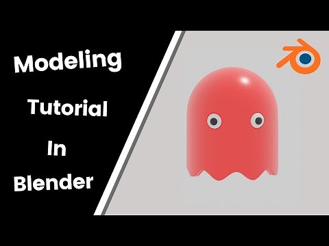 How to make a Pacman ghost & Pacman in Blender (Live)