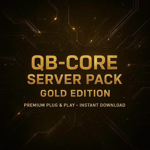 QBCore FiveM Server Pack – Luxury Gold Edition – Premium Scripts & Custom MLOs – Plug and Play RP Setup