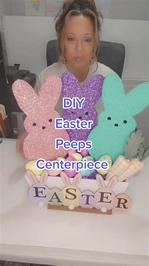 DIY Easter Peeps Centerpiece