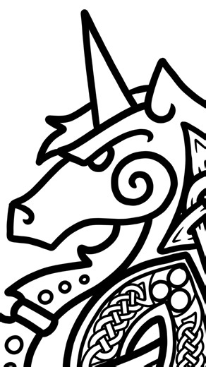 The unicorn stands for purity, freedom, and untamed strength. Adopted by Scotland as a national emblem, it symbolizes the courage and tenacity of the people to remain unconquered. Contrary to some thought, the unicorn does not appear in pre-Christian Celtic mythology. Rather it was imported to the Celtic lands in the Middle Ages. . . . #USAKilts #Celtic #Kilt #Accessories | USA Kilts