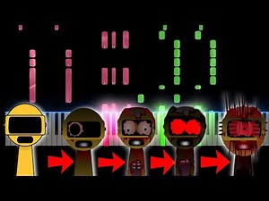 Garnold in Sprunki Phase 1 to 5 (Incredibox sprunki) Piano Tutorial