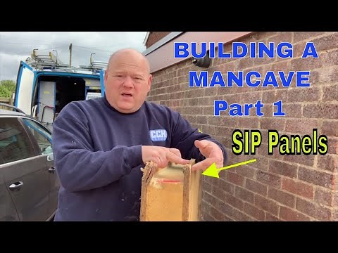 BUILDING A MAN CAVE - Shed - Workshop - SIP Panels Part 1