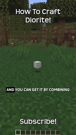 How To Craft Diorite In Minecraft?!