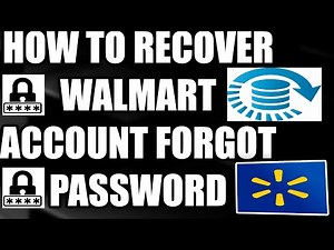 How To Recover Walmart Account Forgot Password (Fast Tutorial)