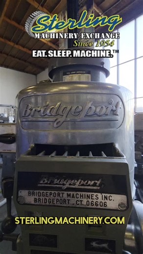 BRIDGEPORT SERIES 1 Vertical Milling Machine — The Original Knee Mill 🛠️ This is the mill every shop is measured against. A Bridgeport Series 1 — American made, battle-tested, and still the gold standard for toolrooms, maintenance departments, and serious machinists. Specs & features that matter: • 9" x 48" table • Variable speed head • One-shot lubrication system • Scraped ways • Chrome ways • Power feed • Machinist vise included Smooth, rigid, accurate — this is a real Bridgeport, not a copy.
