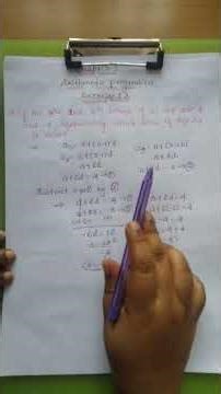 Arithmetic progression|Chapter 1|Exercise1.2