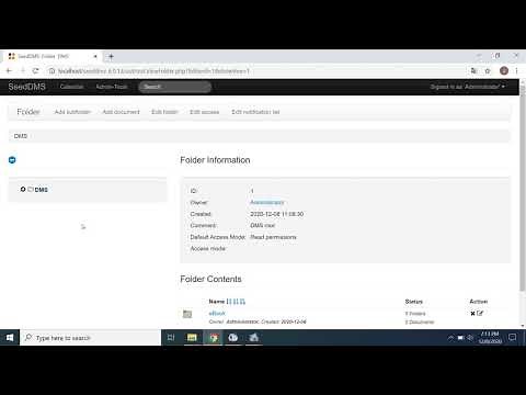 Create Folder | SeedDMS Document Management System Cloud Web Based