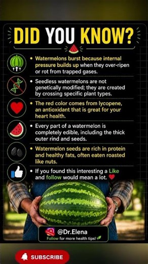Surprising watermelon facts you probably didn't know