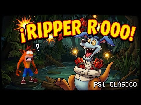 ¡RIPPER ROO! 🤯 Derrotando al 2do Jefe de Crash Bandicoot 1 (PS1 Clásico) | Gameplay Español