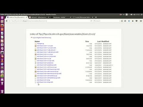 NCBI Blast installation including how to set up a database of sequences