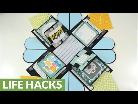 DIY exploding box card anniversary gift