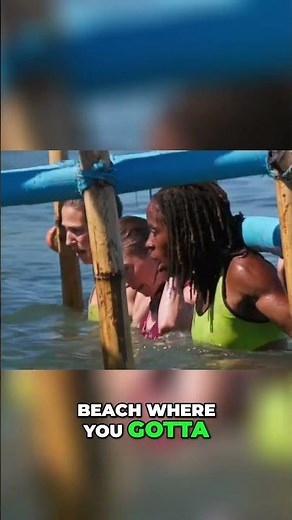 Beach Challenge: Teamwork and Determination Lead to Victory! #shorts