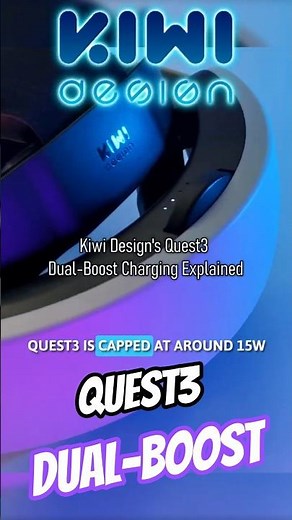 Dual-Boost Quest3 charging explained: Kiwi Design K4 Duo #quest3 #kiwidesign #metaquest3