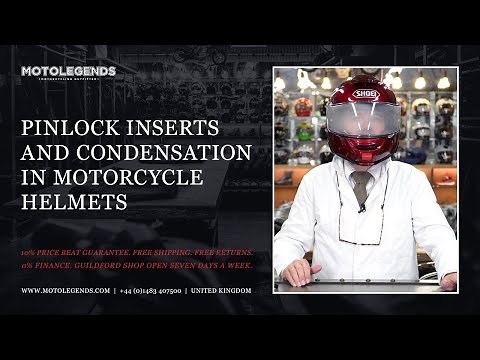 Pinlock inserts and condensation in motorcycle helmets