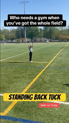 Standing Back Tuck! #StandingBackTuck #BackTuck #Gymnastics #Tumbling #GymnastLife #Acrobatics