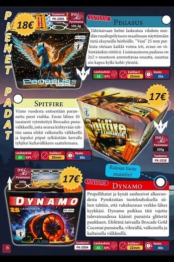 Pyrokratian ilotulitekuvasto 2025-2026! #pyrokratia #ilotulitteet