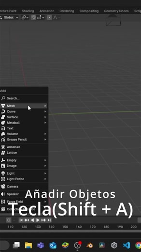 Como crear un nuevo objeto en blender
