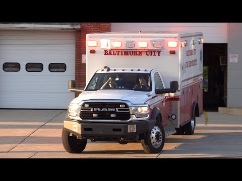 Baltimore City Fire Department Ambulance 20 Responding 