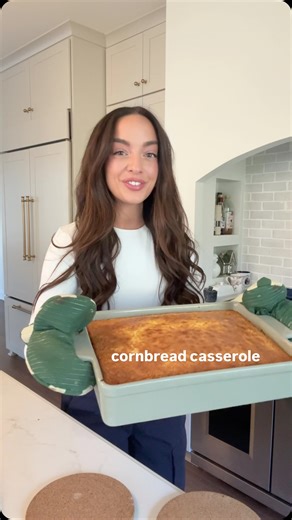 liza marie pasquale on Instagram: "Cornbread Casserole (This recipe is for 8 people feel free to double it up like me!) Ingredients: * 1 box Jiffy Corn Muffin Mix (8.5 oz.) * 1/2 cup melted butter * 8 oz. sour cream * 1 15.25 oz can of regular corn (drained) * 1 15.25 oz can of creamed corn * 2 large eggs * 1/2 tbsp sugar or 1 tbsp honey!! Method: * Preheat oven to 350 degrees F. * In a large mixing bowl combine, both cans of corn, melted butter, sour cream, honey and eggs. Whisk together until 