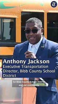 Bibb County School District unveils new all-electric school bus fleet
