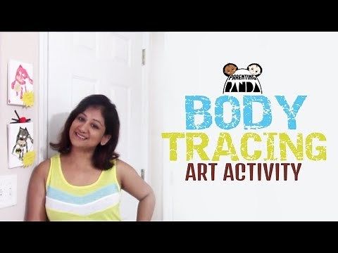Body Tracing Art Activity for Kids