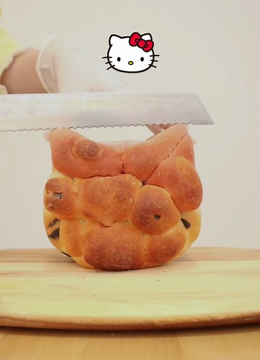 キティちゃんの可愛いパンを作ろう
