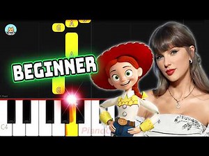 [full] Toy Story 5 - "I Knew It, I Knew You" - Taylor Swift - BEGINNER Piano Tutorial & Sheet Music