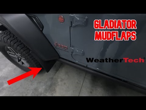 Installing Weathertech No Drill Mudflaps on Jeep Gladiator JT 2020-2026