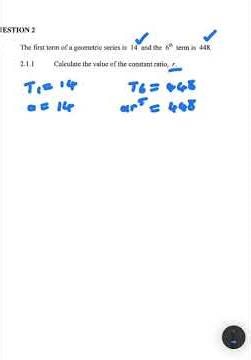 Geometric Series Grade 12 Mathematics P1 November 2022 #grade12 #grade12student😪😪 #matricresult202