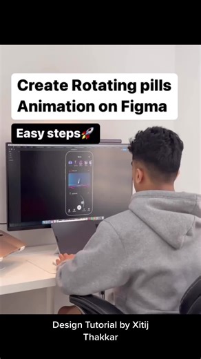 Figma Design Tutorial: How to Rotate Objects | Xitij Thakkar