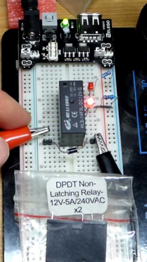 DPDT 12V Relay Switching 5V Load Introduction to Double Pole Double Throw