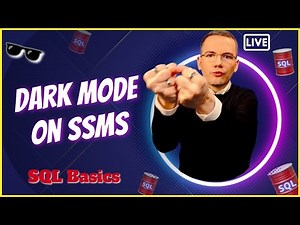🛢 How to Enable DARK MODE in SSMS / Management Studio 🤯 Q&A: 2-minute SQL Server